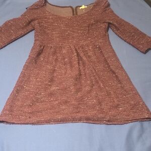 Maison Jules Off the Shoulder 3/4 Sleeve A-Line Dress